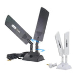 42dbi 5G Router External Antenna Outdoor Long Range WiFi Signal Coverage Booster, SMA Male Black, TS9 Black, SMA Male White, TS9 White