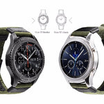 For Samsung Gear S3 Frontier / Classic Smart Quick Release Adjustable Nylon Watch Band, 20mm, 22mm