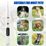 Pet Ultrasonic Teeth Cleaner Dog Tooth Brushing Kit Plaque Tartar Remover Dental Care Tool, With 3pcs Kit (White), With 3pcs Kit (Black), With Gift Box Oral Mirror (White), With Gift Box Oral Mirror (Black)