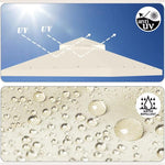 3x3m  Garden Gazebo Top Cover Canopy Replacement Top Patio Roof Awning for Outdoor Terrace, Garden Tent, Pergola