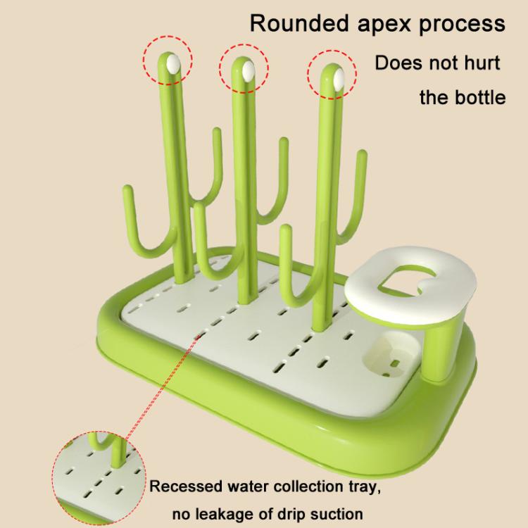 Baby Bottle Drying Rack Drain Drying Rack Insertable Bottle Brush Nipple Brush Storage Holder, Insertable Bottle