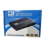 USB 3.0 HD Video Capture Card 4K Camera Computer Game Live Recording Box