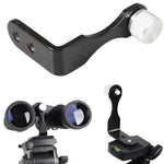 Binoculars Tripod Adapter L-Shaped Metal Mount Connector for Photography, Stabilizing Binocular