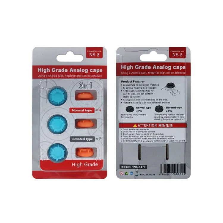 For Nintendo Switch 2 Silicone Joystick Cap 6 In 1 Key Protection Cap