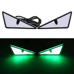 2pcs Motorcycle License Plate Screw Light Modifications Universal Decorative Car Lights, Triangle Light Blue, Triangle Light Red, Triangle Light Green, Semicircular Light Blue, Semicircular Light Red, Semicircular Light Green