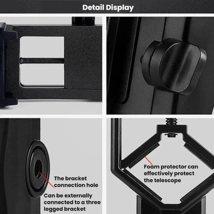 Astronomical Telescope Assisted Photo Clip Accessories Mobile Phone Clip Holder