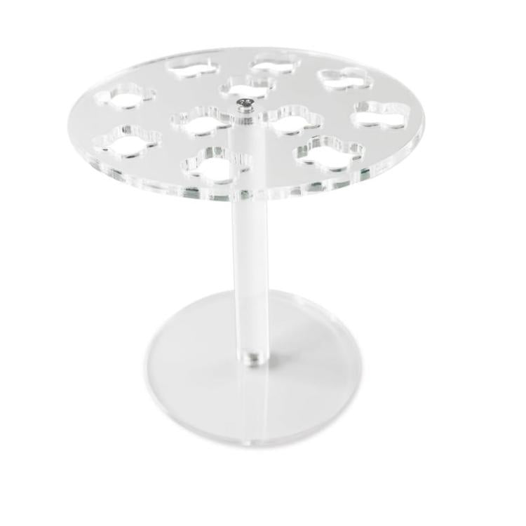 11-Hole Acrylic Wall-Mounted Scissor Barber Tool Storage Display Stand, 1pc, 2pcs