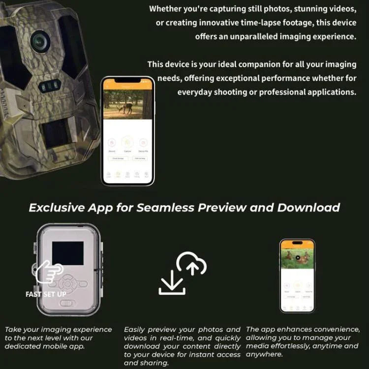 4K 4G Outdoor Tracking Camera With Remote Mobile Control, Supports FTP/SMTP/APP, HC-960Ultra-Li