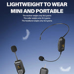 Wireless 2.4G Microphone Amplifier Portable Microphone, 1 In 1 Lapel Clip, 1 In 1 Headwear, 1 In 2 Lapel Clip, 1 In 2 Headwear