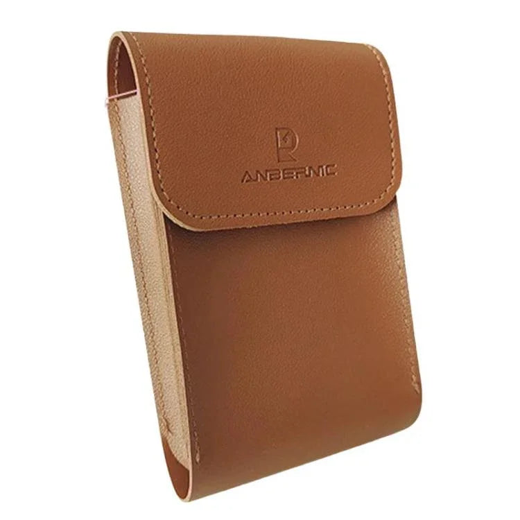 ANBERNIC RG34XX Handheld Game Console Storage Case Game Console Leather Cover, Brown