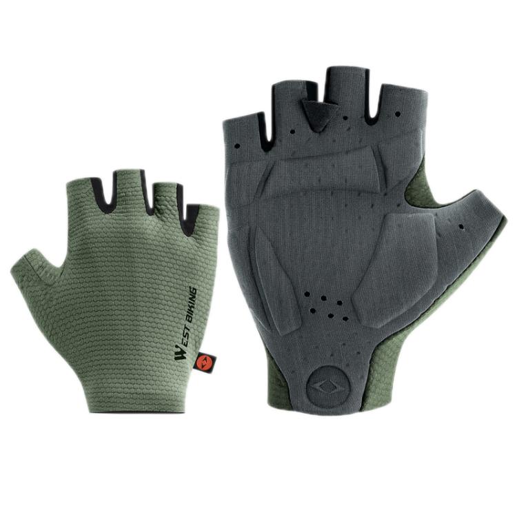 WEST BIKING Cushioned Breathable Non-slip Cycling Training Gloves, M, L, XL, XXL