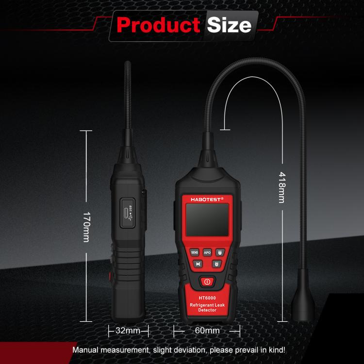 HABOTEST Car Air Conditioning Freon Refrigerant Leak Tester, HABOTEST HT6000