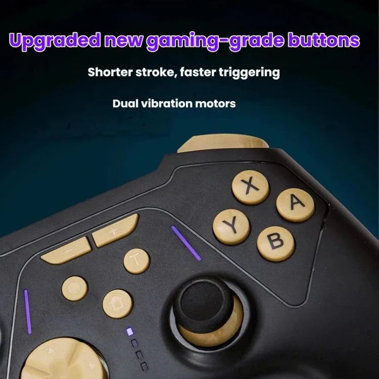S201 Bluetooth Gaming Controller - Hall Effect Triggers, Dual Back Buttons For Macros, Compatible With Switch 2/Switch/PC/Steam/Mobile