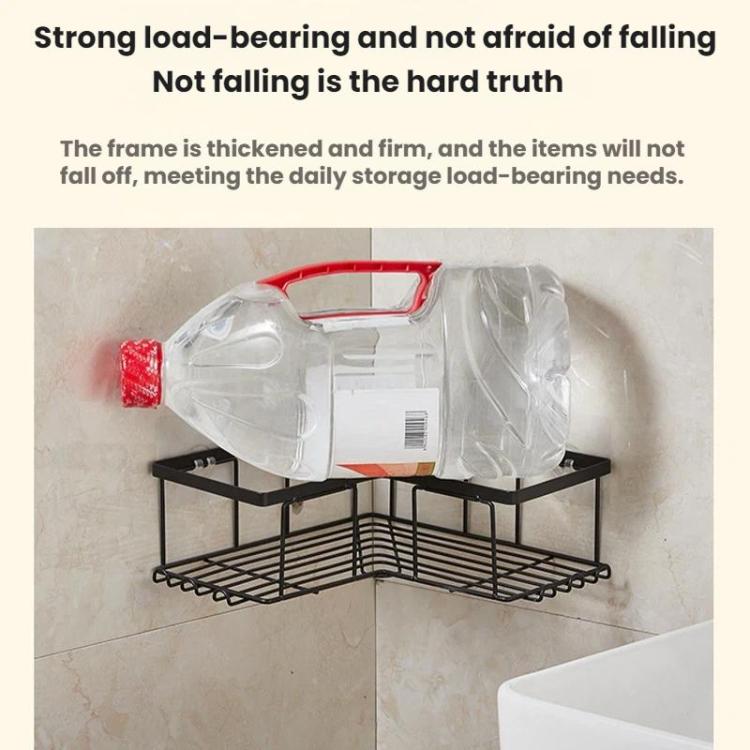 Punch-Free Bathroom Wall-Mounted Shower Gel Storage Rack