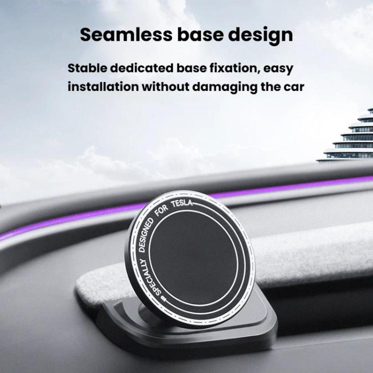 For Tesla 2025+ MODEL Y JUNIPER 2024+ Model 3 Highland Phone Holder Dashboard Phone Holder Base, Stand+Base Black, Base Black, Stand+Base Grey, Base Grey