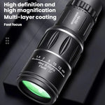 16x52 Outdoor Low-Light Night Vision Monocular Phone Photography Monocular, Single+Bag, With Bag+Phone Holder, With Bag+Phone Holder+Tripod