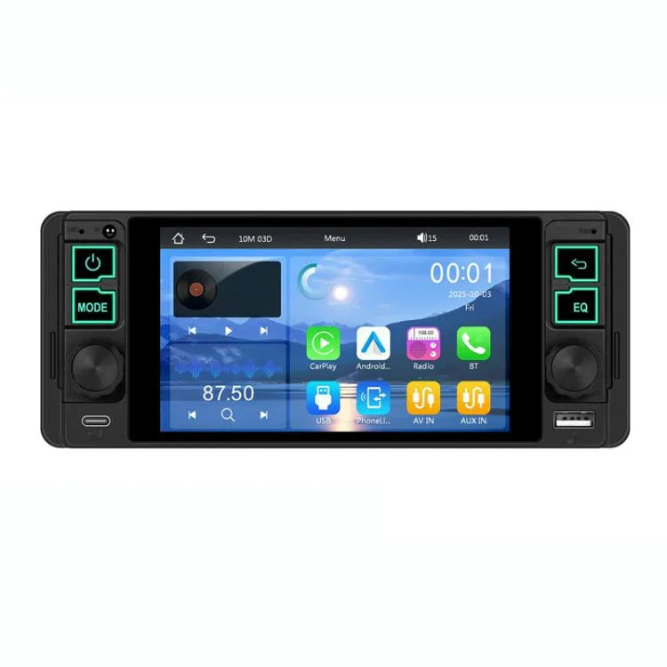 5.1 inch Horizontal Screen Single-seat Universal MP5 Player With Wireless Carplay Function Integrated Machine, Standard, Standard+12 Light Camera