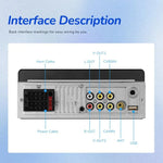 5.1 inch Horizontal Screen Single-seat Universal MP5 Player With Wireless Carplay Function Integrated Machine, Standard, Standard+12 Light Camera