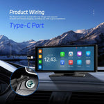 4K HD Car Recorder Car Navigator Carplay Car Center Monitor, A4473