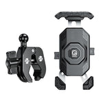 Kewig Motorcycle Riding Phone Mount Universal Quick-Release Phone Clip, Handlebars, Rear View Mirror, Heavy-duty Clamp