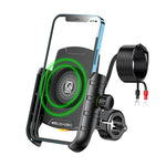 Kewig M9-S 15W Motorcycle Wireless Charging Phone Mount IP66 Waterproof Phone Stand