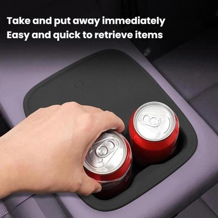 For Leapmotor B10 Wireless Charging Silicone Anti-Slip Water Bottle Holder
