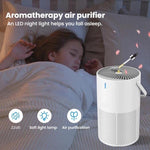 K802-1 Home Touch-Control Air Purifier With Low Noise & LED Light Odor-Eliminating Aromatherapy Air Freshener, K802-1