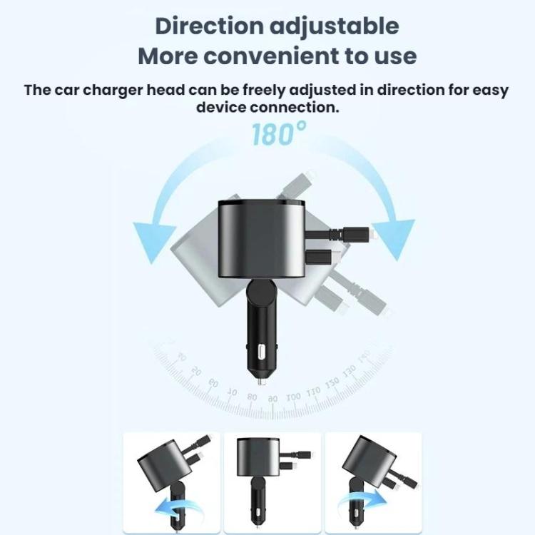 PD30W Car Fast Charging Cigarette Lighter Adapter Charger