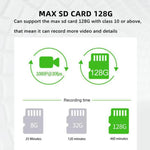 M68 1080P HD Night Vision Screenless Dash Camera 24-Hour Parking Monitoring Recorder, Front  + WIFI, Front + Rear  + WIFI
