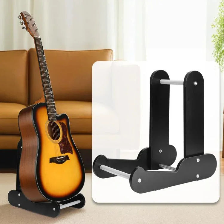 Wooden Vertical Guitar Stand for 39-41 Inch Electric, Acoustic, and Classical Guitars Storage and Display Holder