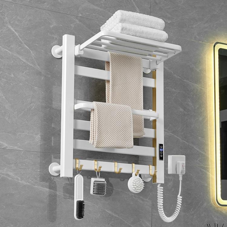 Smart Touchscreen Display Electric Heated Towel Rack Bathroom Drying Rack, Large Platinum Right Wiring, Large Platinum Left Wiring, Large White Right Wiring, Large White Left Wiring, Large Black Right Wiring, Large Black Left Wiring                    ...
