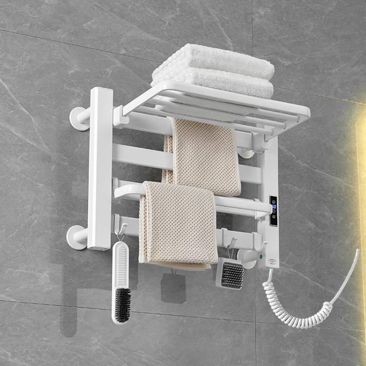 Smart Touchscreen Display Electric Heated Towel Rack Bathroom Drying Rack, Large Platinum Right Wiring, Large Platinum Left Wiring, Large White Right Wiring, Large White Left Wiring, Large Black Right Wiring, Large Black Left Wiring                    ...