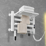 Smart Touchscreen Display Electric Heated Towel Rack Bathroom Drying Rack, Large Platinum Right Wiring, Large Platinum Left Wiring, Large White Right Wiring, Large White Left Wiring, Large Black Right Wiring, Large Black Left Wiring                    ...