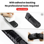 CTU040-1 2pcs Car Bumper Anti-Collision Strip Universal Trunk Anti-Scratch Protective Sticker, CTU040-1