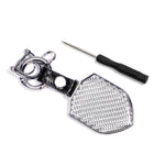 Carbon Fiber Pattern Car Keychain Metal Key Ring