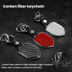 Carbon Fiber Pattern Car Keychain Metal Key Ring
