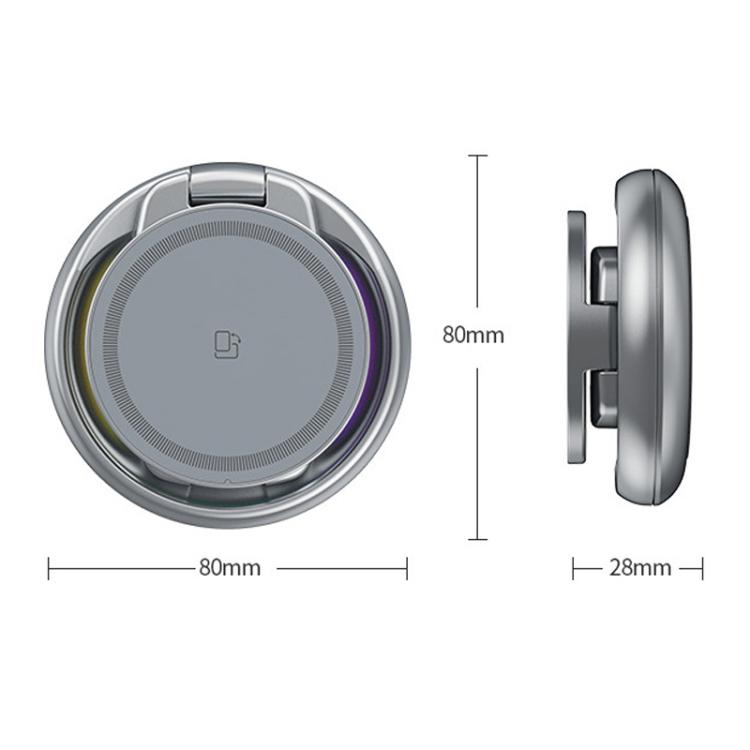 15W 3 In 1 Magnetic Wireless Charger With LED Colorful Lights Rotatable Desktop Charging Stand