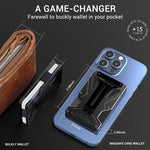 For AirTag 2nd Gen / AirTag 1st Gen Magnetic Card Holder RFID Blocking Wallet