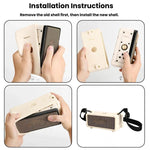 For Marshall Emberton III Case Silicone Protective Cover Portable Replacement Shell with Adjustable Shoulder Strap