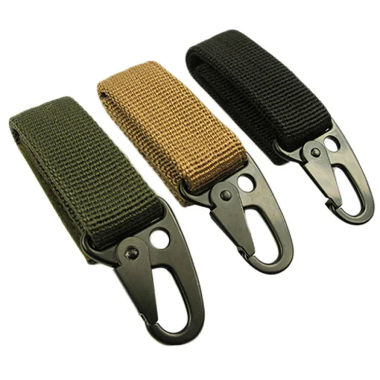 2PCS Outdoor Camping  Carabiner Backpack Hooks Olecranon Molle Hook Survival Gear EDC Nylon Keychain Clasp