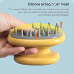 Household Shampoo Comb Silicone Massage Comb Portable Head Grab Dandruff Hair Brush
