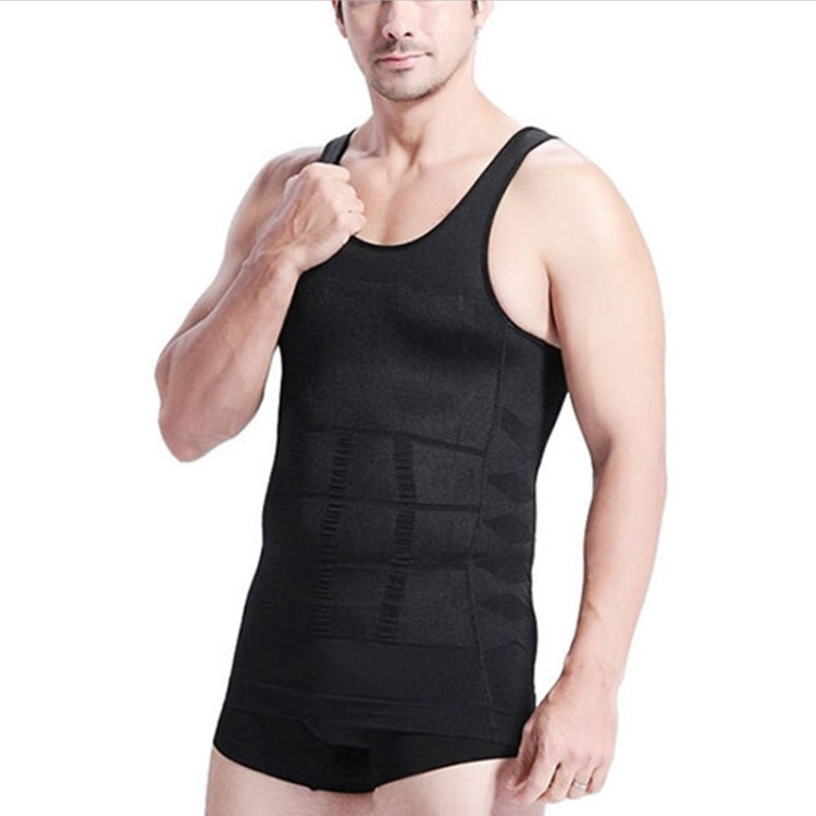 3PCS Men Slimming Body Shaper Vest Underwear, XL, XXL, S, L, M