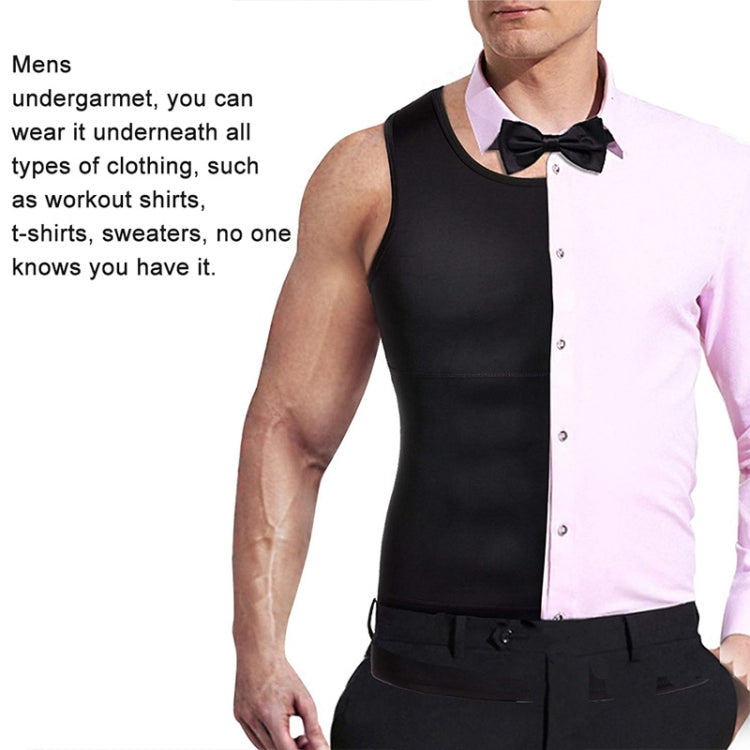 3PCS Men Slimming Body Shaper Vest Underwear, S, L, M, XL, XXL