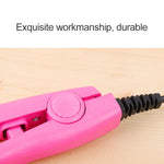Mini Hair Straightener Ceramic Tourmaline Plates Curler