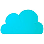 Children Cloud Silicone Placemat Waterproof Environmental Protection Student Table Mat, White, Black, Yellow, Blue, Green, Light Pink, Dark Gray, Light Blue, Light Green, Light Gray, Dark  Pink