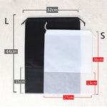 10 PCS Waterproof Shoes Storage Bag Pouch Portable Travel Organizer Drawstring Bag Cover Non-Woven Organizer, 32x44cm, 27x36cm