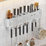 Kitchen Wall-mounted Rack Free Punching Chopsticks Holder, Brushed 30cm, Brushed 40cm, Brushed 50cm, Brushed 60cm, Black 30cm, Black 40cm, Black 50cm, Black 60cm
