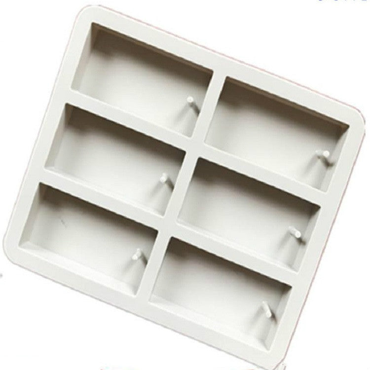 Aromatherapy Wax Handmade Soap Silicone Mold, Six Grid Rectangle, Three Rectangle Three Oval, Six Lattice Rhombus, Three  Round Three Ring, Six Lattice Round Key