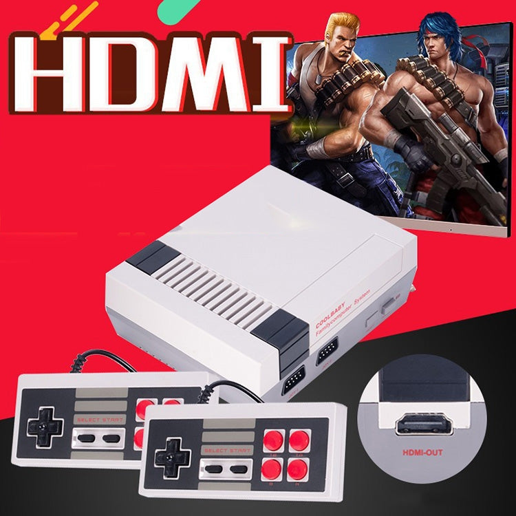 Retro Classic TV Mini HDMI HD Video Game Console, Built-in 600 Games, EU Plug, 600 Games(EU Plug), 600 Games(US Plug)