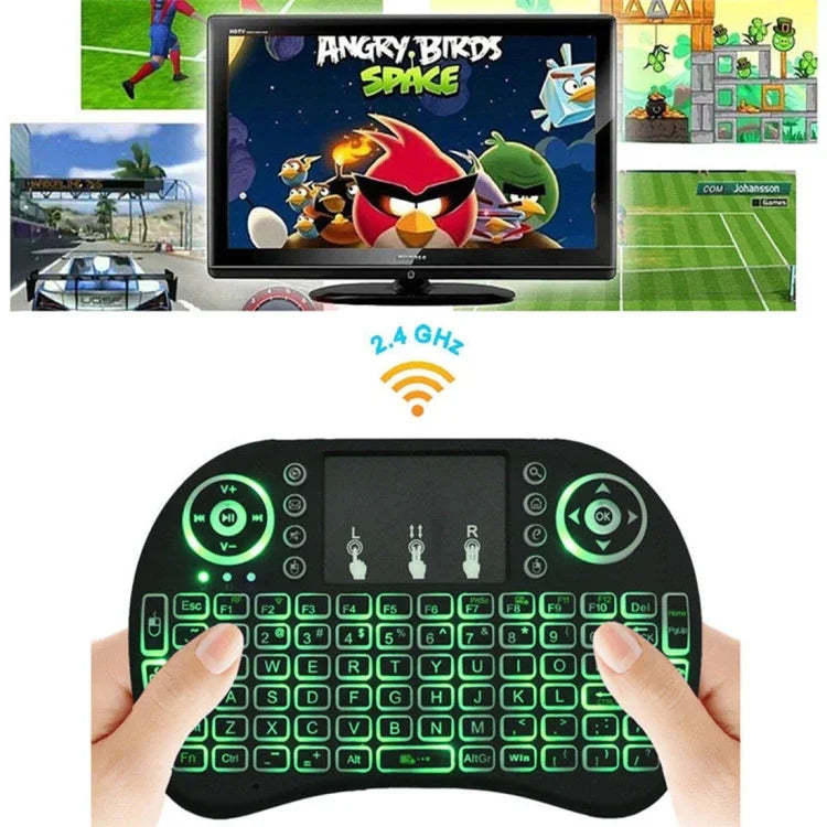 Support Language: Taiwanese i8 Air Mouse Wireless Backlight Keyboard with Touchpad for Android TV Box & Smart TV & PC Tablet & Xbox360 & PS3 & HTPC/IPTV, Taiwanese